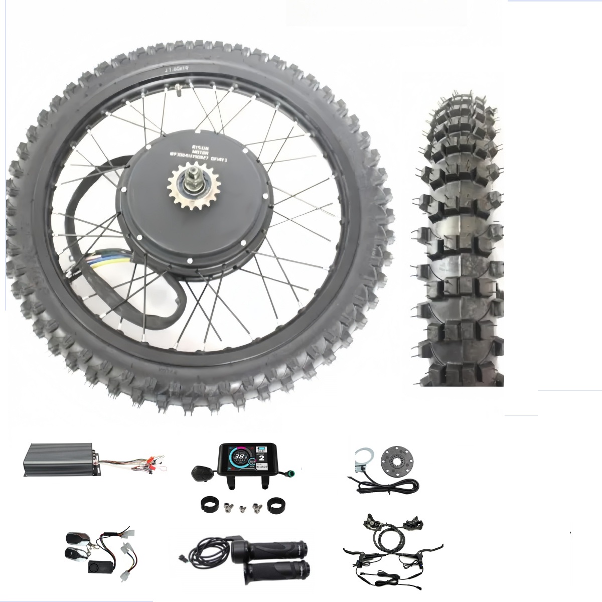 72V 5000W Hub Motor Kit - Kit di conversione ruota posteriore moto