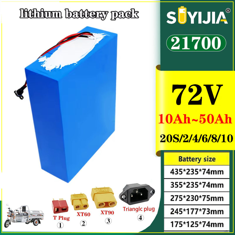 Electric Bicycle Battery 72V 30Ah - Batteria al Litio 21700 72V 50Ah