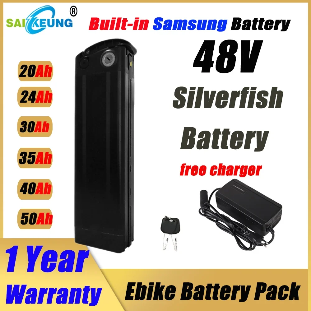 Ebike Battery 48V 20Ah Hailong - Bici elettrica SilverFish 48v 20ah 24
