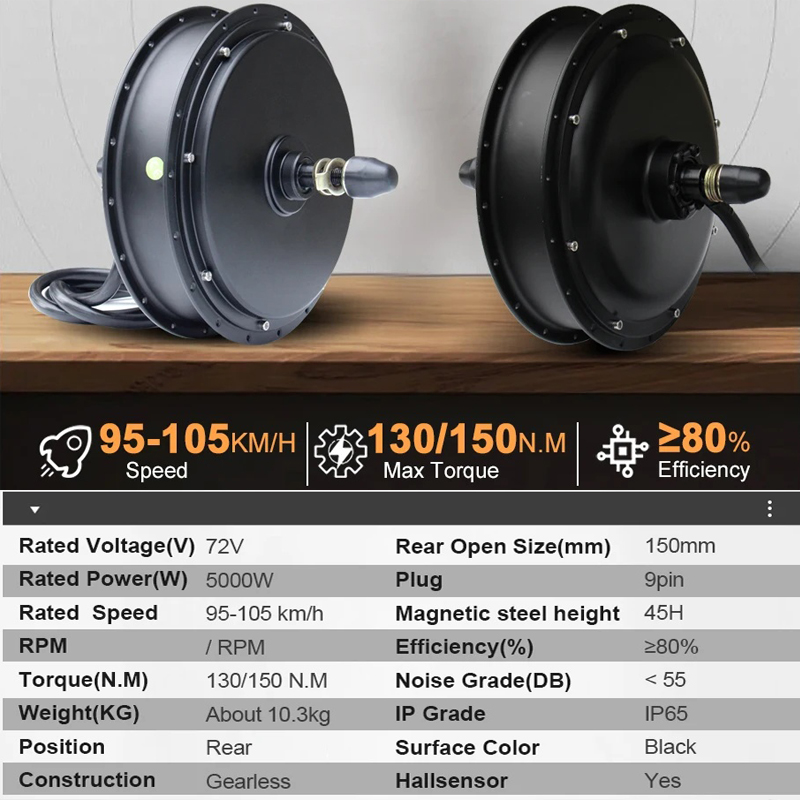 Nuovo Kit di Conversione E-Bik - 72V 5000W Hub Motor Kit recensione e prezzo