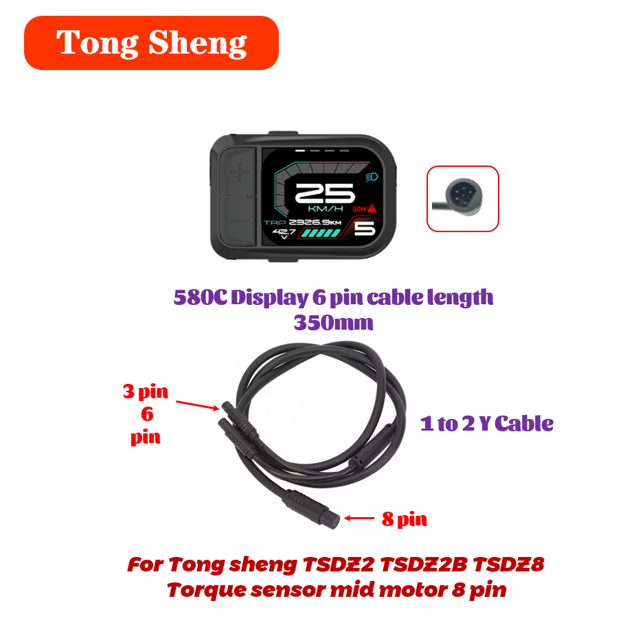 Tongsheng TSDZ2 TSDZ2B Cavo ac - Tongsheng Tsdz2B Mid Drive Motor recensione e prezzo