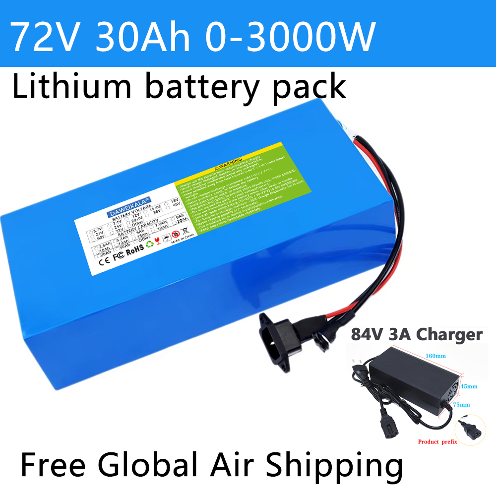 72V 12Ah-30Ah 18650 Batteria 5 - Electric Bicycle Battery 72V 30Ah recensione e prezzo